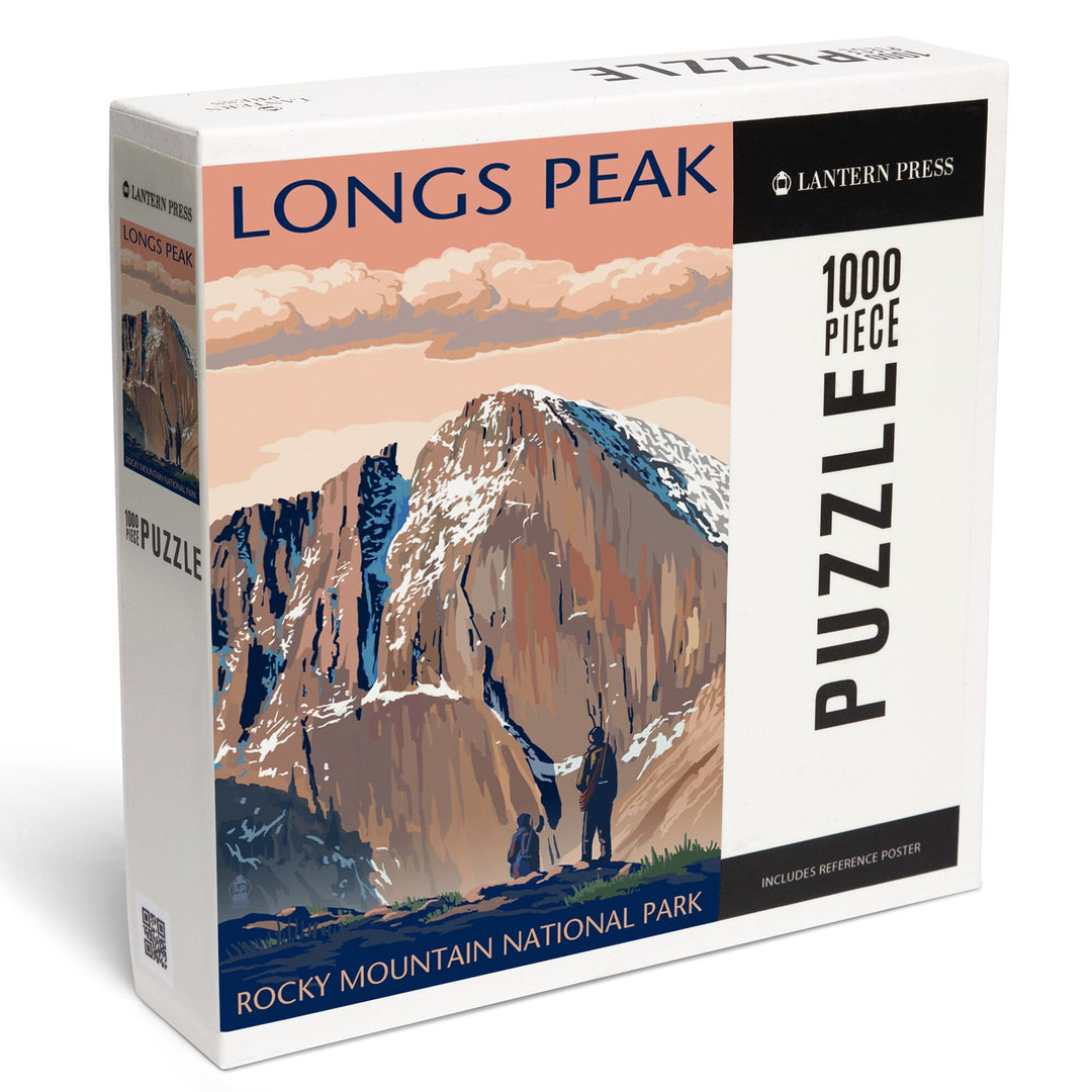 Rocky Mountain National Park, Colorado, Longs Peak, Jigsaw Puzzle Puzzle Lantern Press 