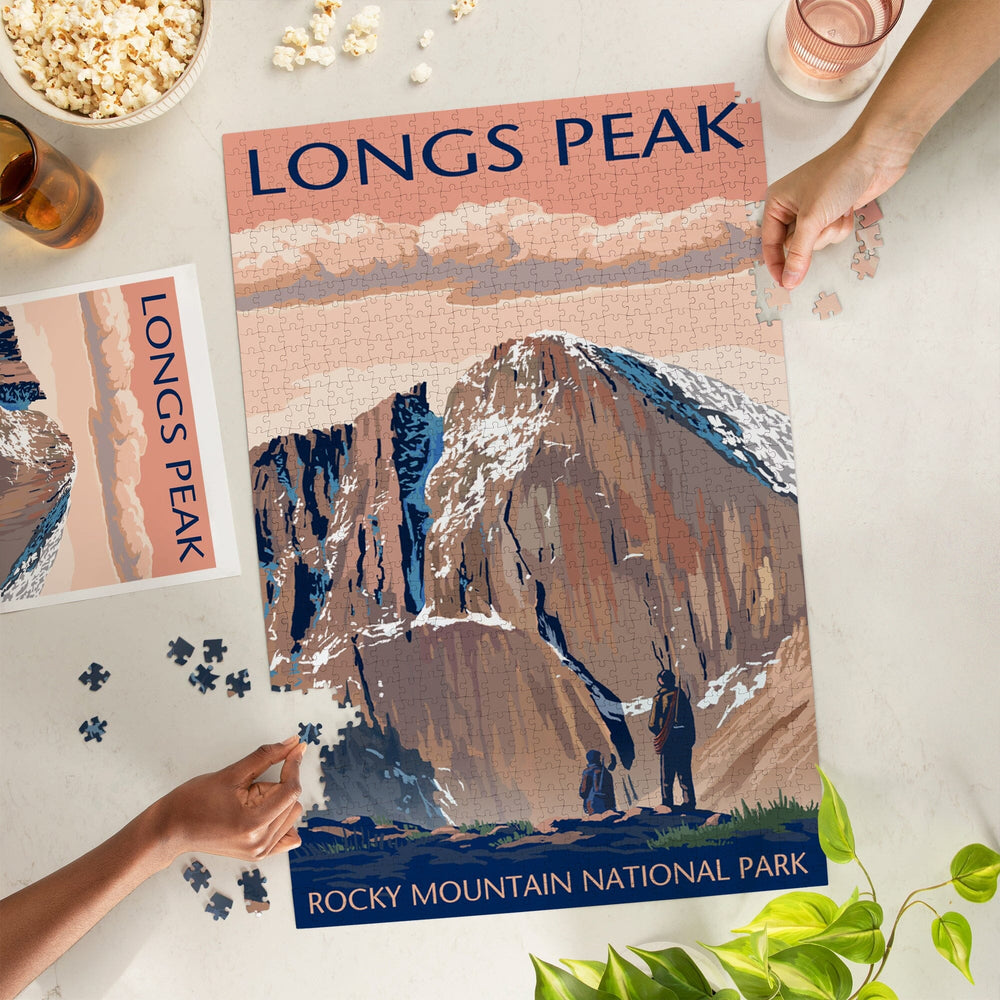 Rocky Mountain National Park, Colorado, Longs Peak, Jigsaw Puzzle Puzzle Lantern Press 