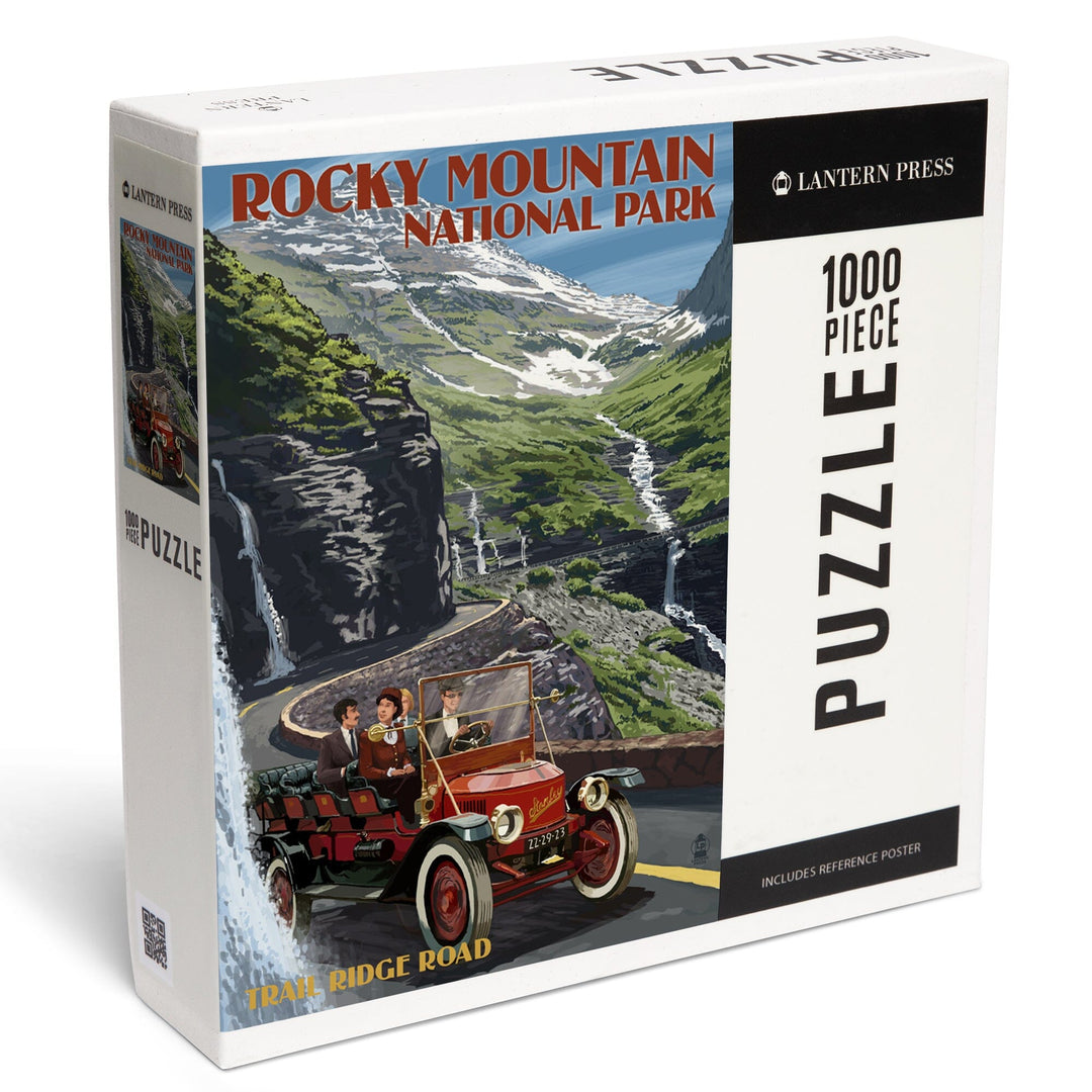Rocky Mountain National Park, Colorado, Stanley Steamer, Jigsaw Puzzle Puzzle Lantern Press 