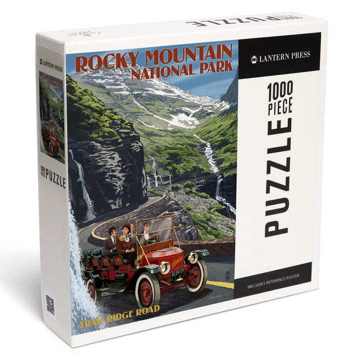 Rocky Mountain National Park, Colorado, Stanley Steamer, Jigsaw Puzzle Puzzle Lantern Press 