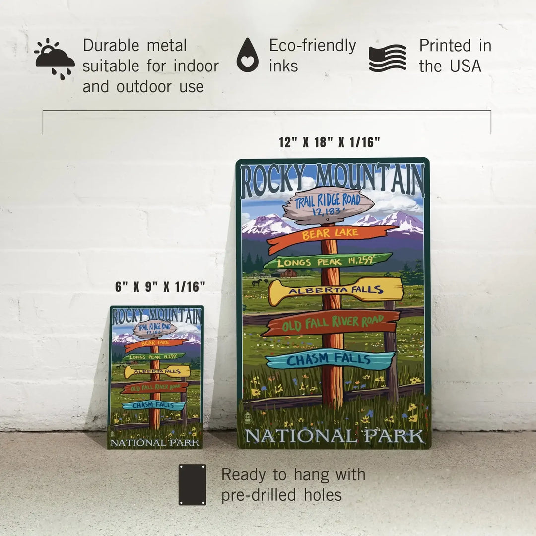 Rocky Rpad Sign Rocky Mountain National Park, Colorado, Trail Ridge Road, Destination ...