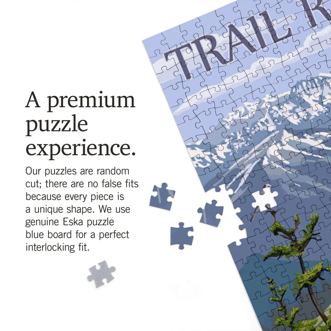 Rocky Mountain National Park, Colorado, Trail Ridge Road, Jigsaw Puzzle Puzzle Lantern Press 