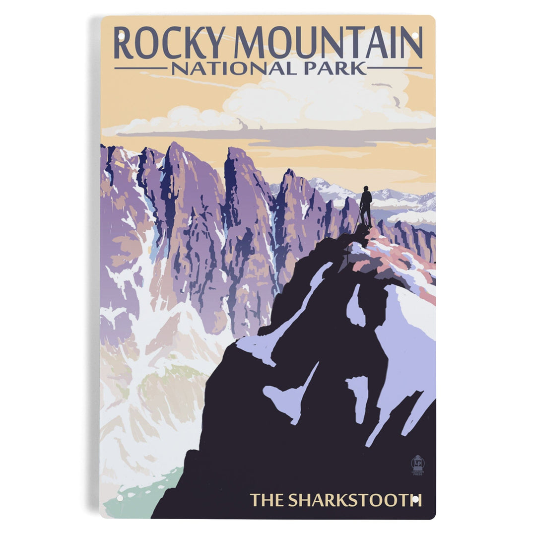 Rocky Mountain National Park, Montana, The Sharkstooth, Metal Signs Metal Lantern Press 