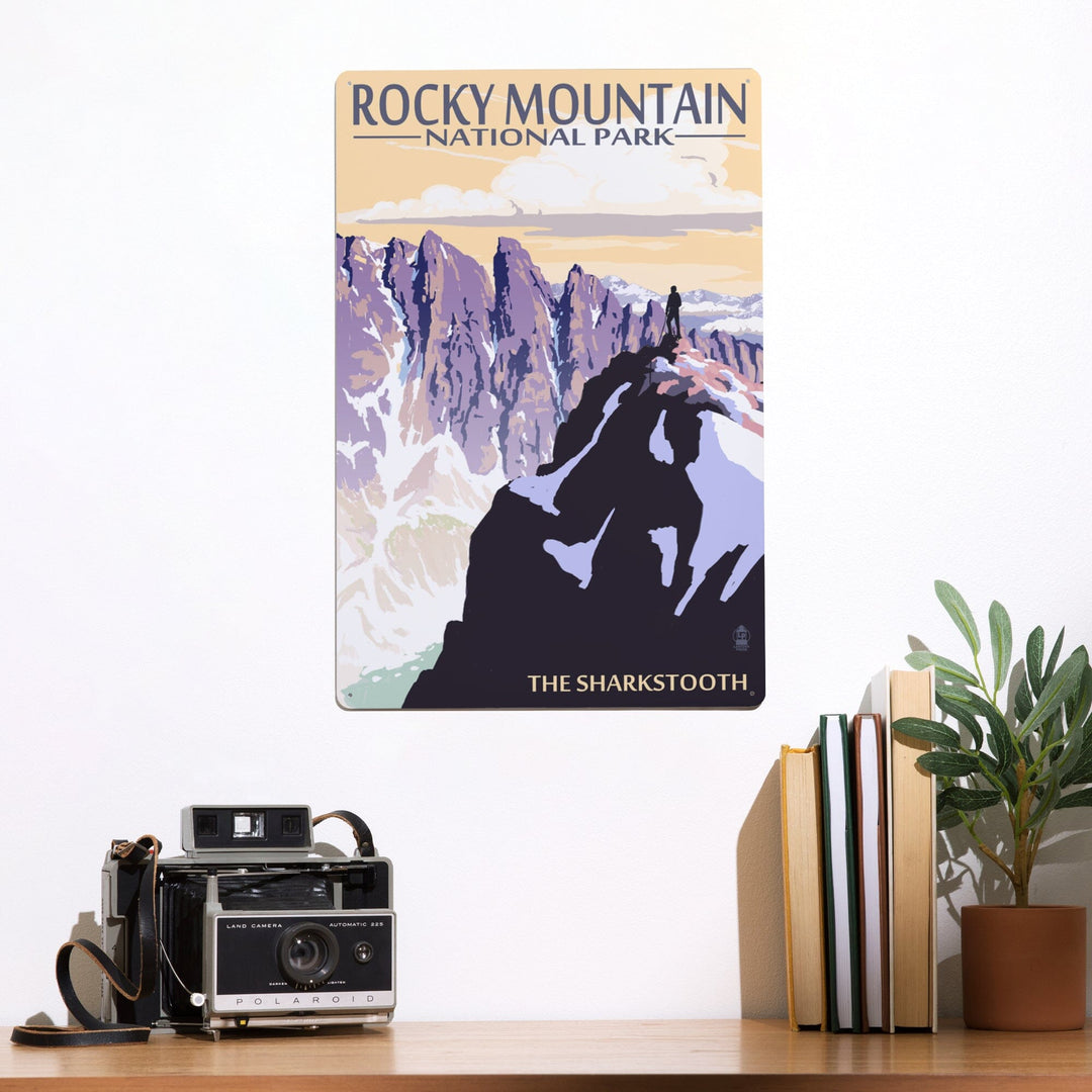 Rocky Mountain National Park, Montana, The Sharkstooth, Metal Signs Metal Lantern Press 