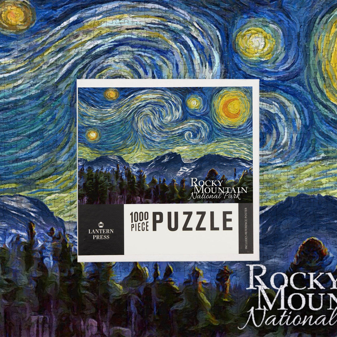 Rocky Mountain National Park, Starry Night, Jigsaw Puzzle Puzzle Lantern Press 