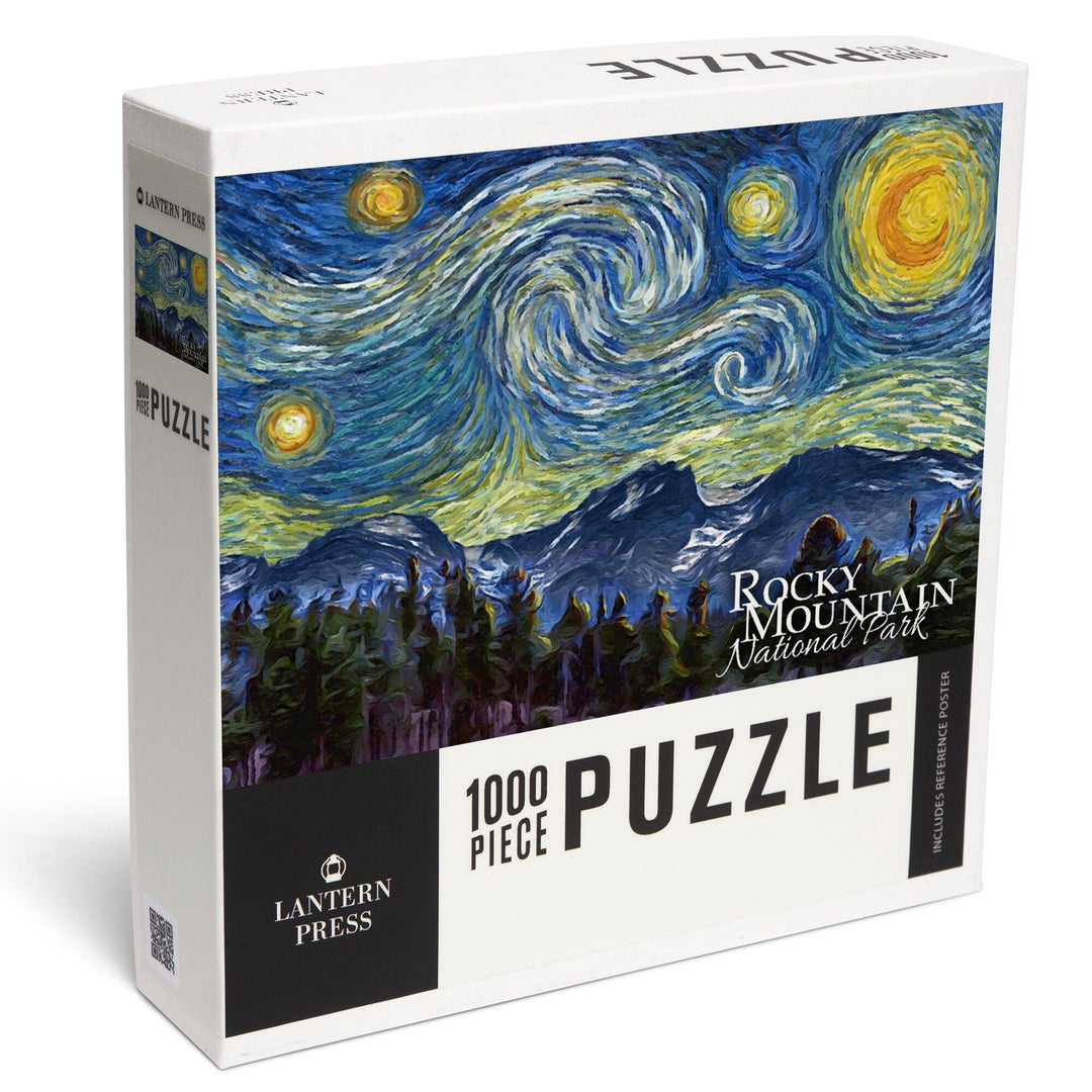 Rocky Mountain National Park, Starry Night, Jigsaw Puzzle Puzzle Lantern Press 