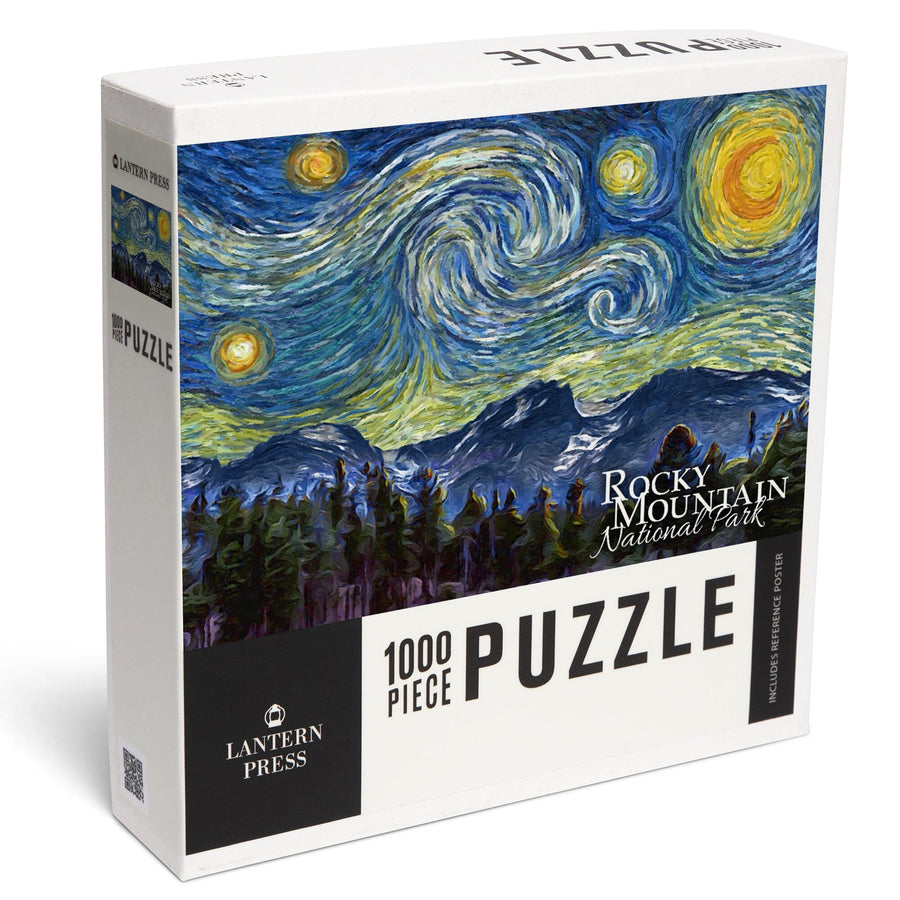 Rocky Mountain National Park, Starry Night, Jigsaw Puzzle Puzzle Lantern Press 