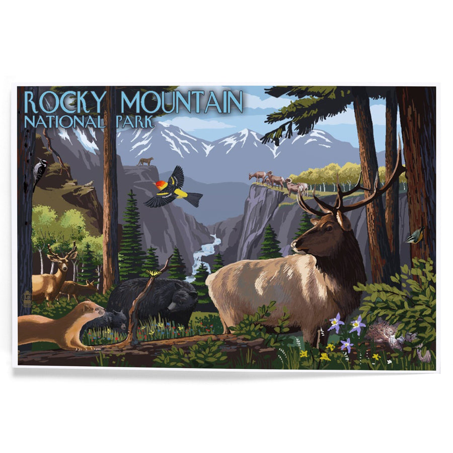 Rocky Mountain National Park, Wildlife Utopia, Art & Giclee Prints Art Lantern Press 