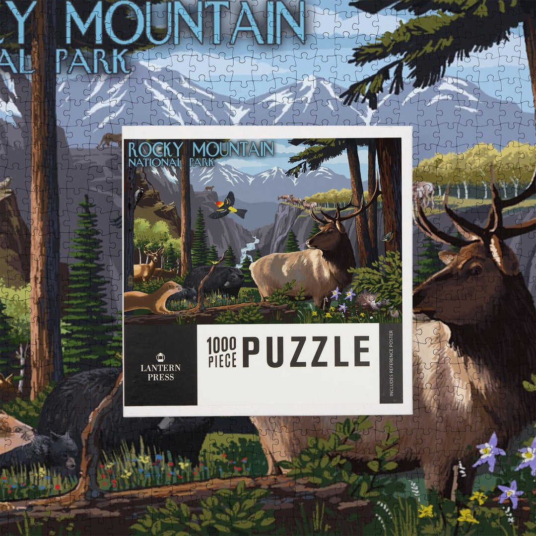 Rocky Mountain National Park, Wildlife Utopia, Jigsaw Puzzle Puzzle Lantern Press 