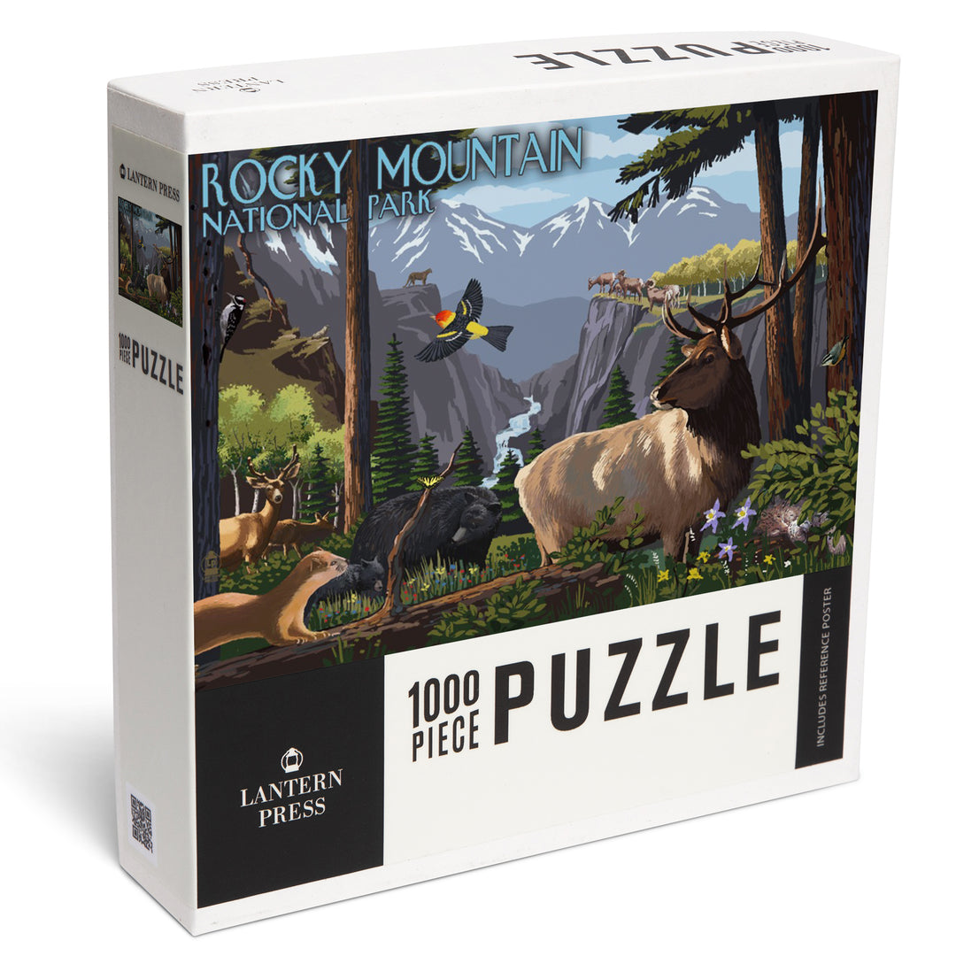 Rocky Mountain National Park, Wildlife Utopia, Jigsaw Puzzle Puzzle Lantern Press 