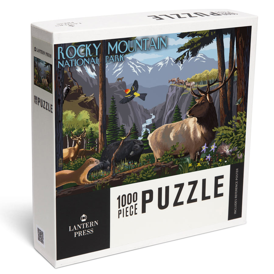 Rocky Mountain National Park, Wildlife Utopia, Jigsaw Puzzle Puzzle Lantern Press 