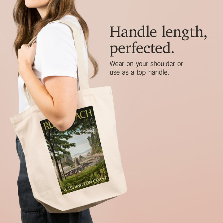 Ruby Beach, Washington Coast, Tote Bag Totes Lantern Press 