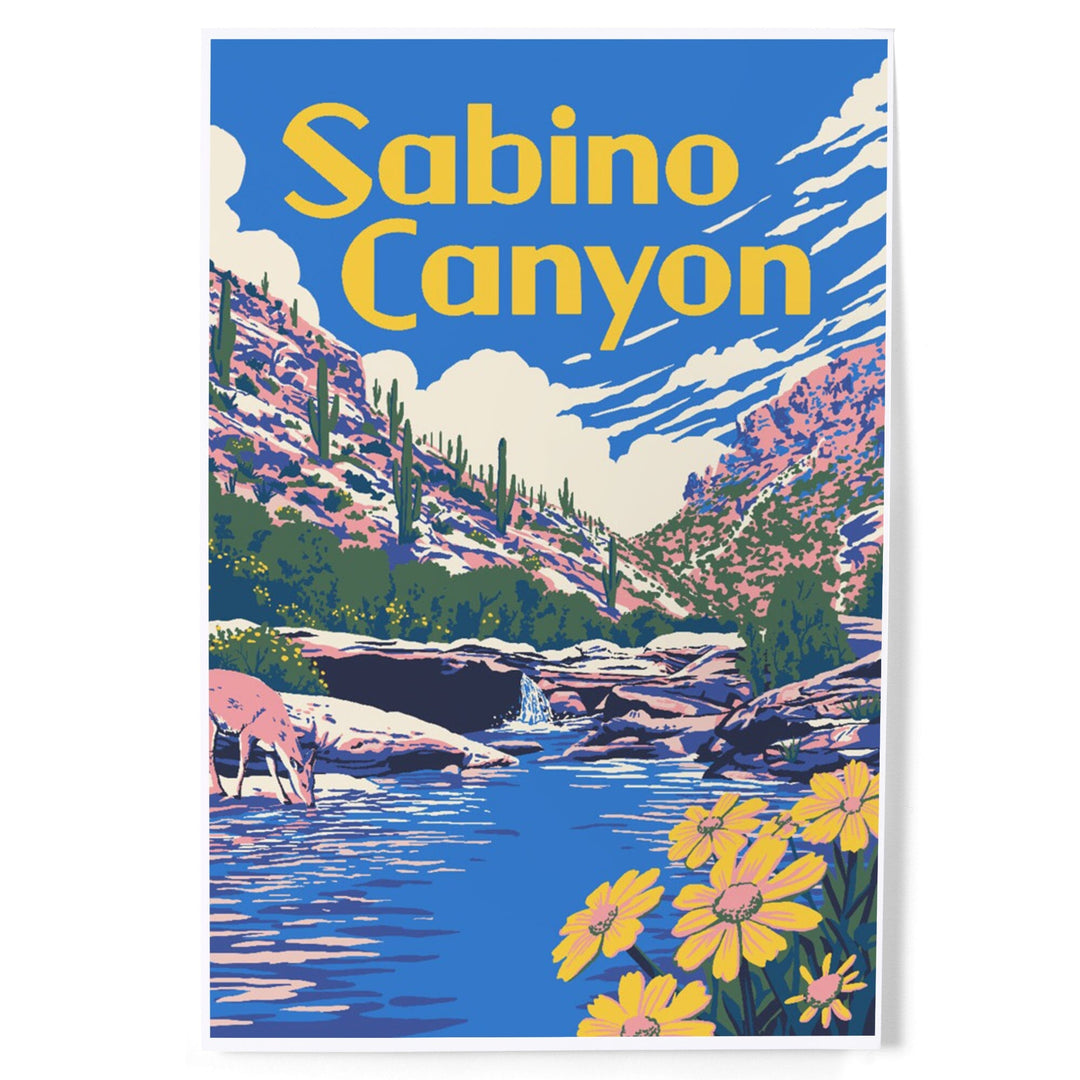 Sabino Canyon, Arizona, Explorer Series, Art & Giclee Prints Art Lantern Press 