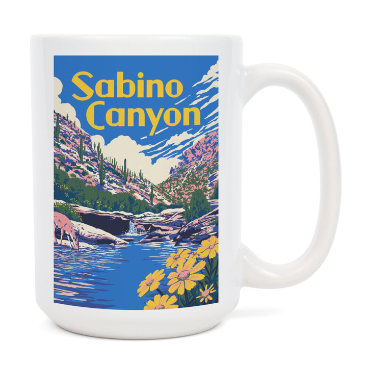 Sabino Canyon, Arizona, Explorer Series, Ceramic Mug Mugs Lantern Press 