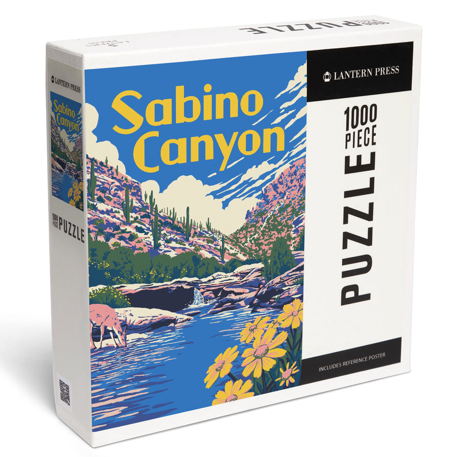 Sabino Canyon, Arizona, Explorer Series, Jigsaw Puzzle Puzzle Lantern Press 
