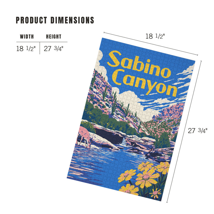 Sabino Canyon, Arizona, Explorer Series, Jigsaw Puzzle Puzzle Lantern Press 