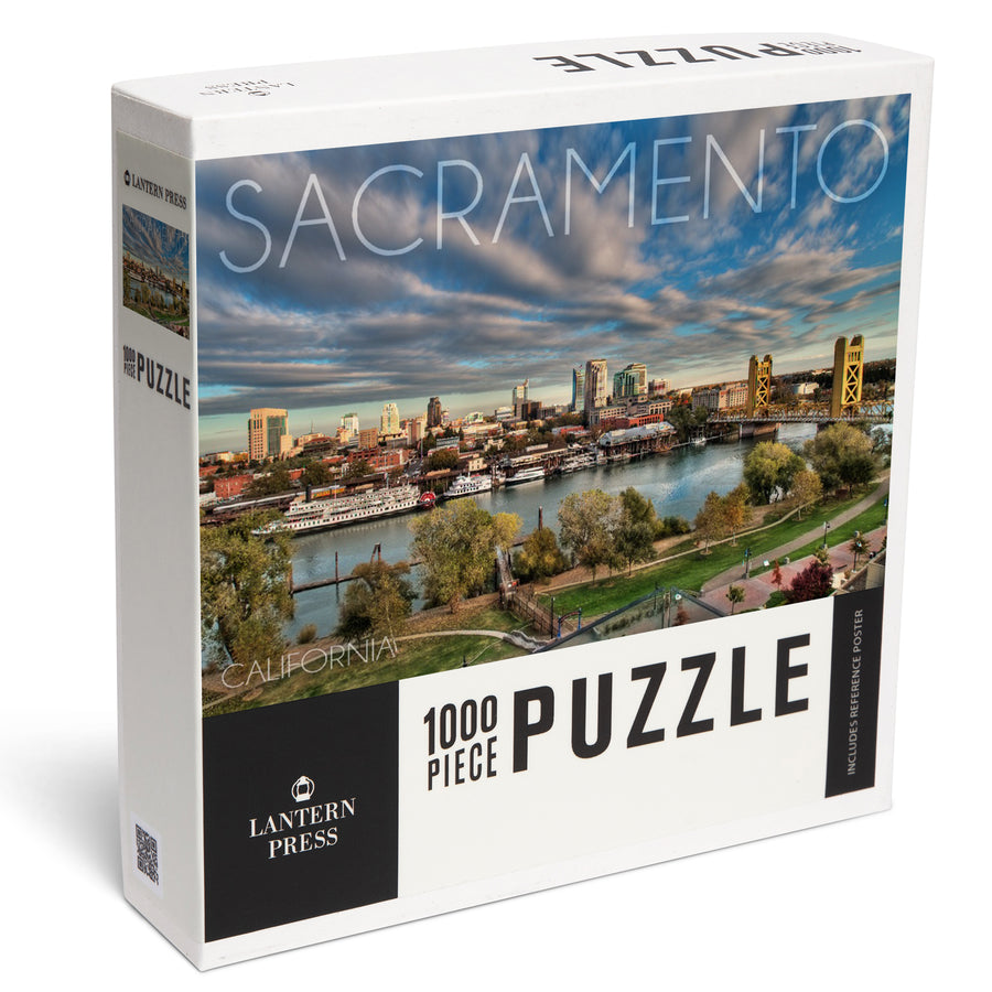 Sacramento, California, Downtown, Jigsaw Puzzle Puzzle Lantern Press 
