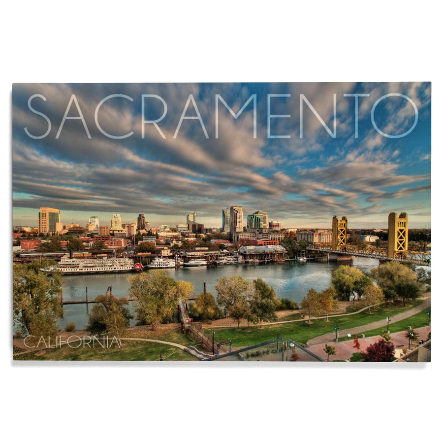 Sacramento, California, Downtown, Lantern Press Photography, Wood Signs and Postcards Wood Lantern Press 