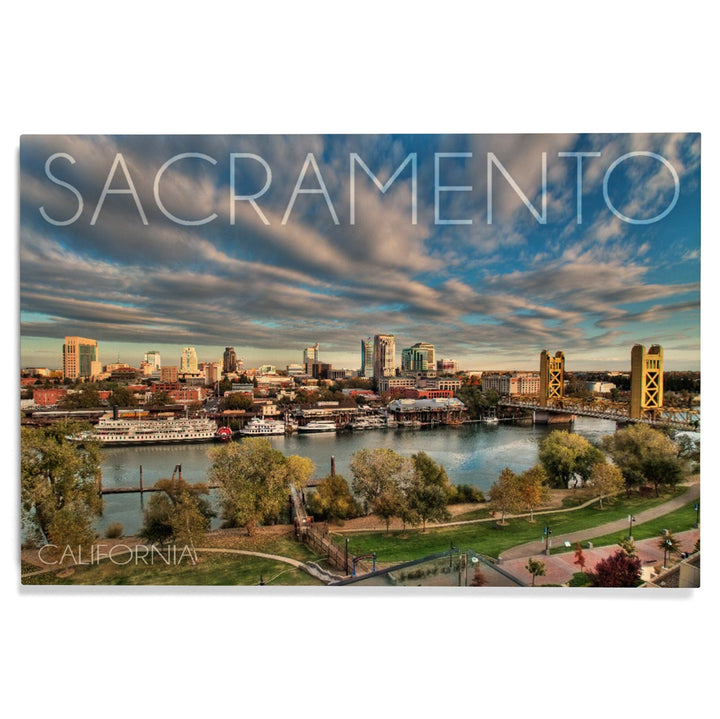 Sacramento, California, Downtown, Lantern Press Photography, Wood Signs and Postcards Wood Lantern Press 