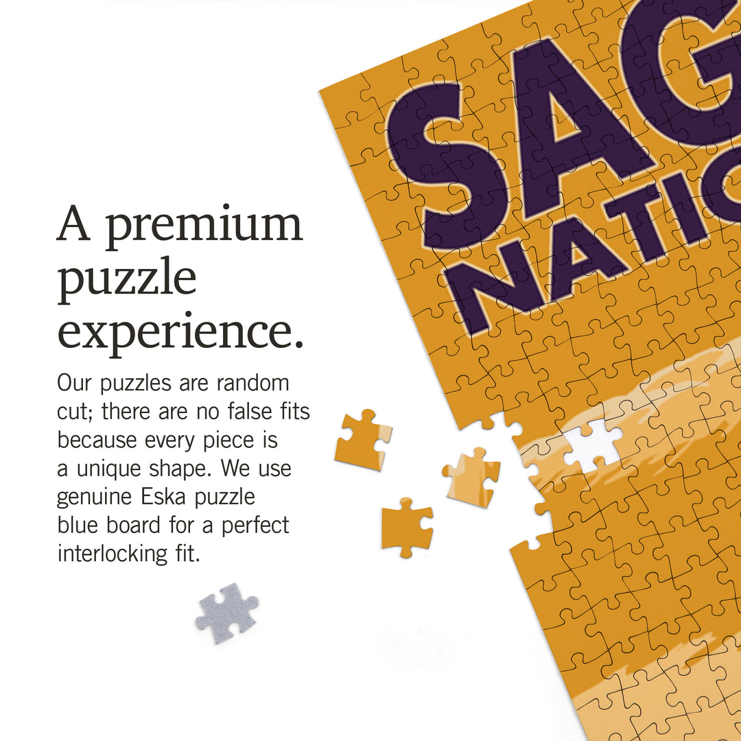 Saguaro National Park, Arizona, Jigsaw Puzzle Puzzle Lantern Press 