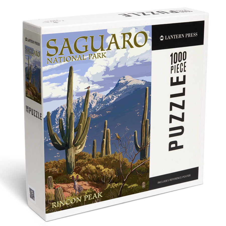 Saguaro National Park, Arizona, Rincon Peak, Jigsaw Puzzle Puzzle Lantern Press 