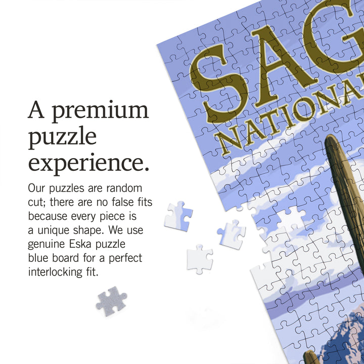 Saguaro National Park, Arizona, Rincon Peak, Jigsaw Puzzle Puzzle Lantern Press 