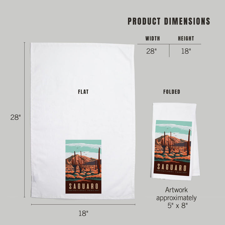 Saguaro National Park, Desert Scene with Cactus, Jigsaw Puzzle Kitchen Lantern Press 