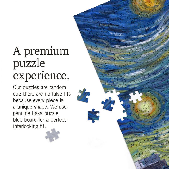 San Antonio, Texas, Starry Night City Series, Jigsaw Puzzle Puzzle Lantern Press 
