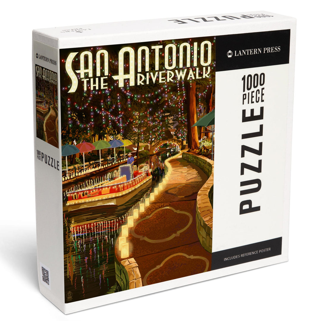 San Antonio, Texas, The Riverwalk, Jigsaw Puzzle Puzzle Lantern Press 