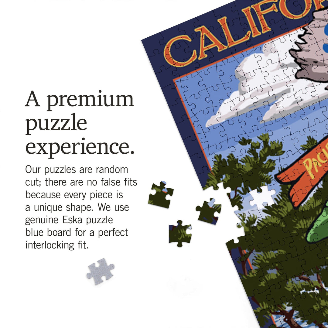San Diego, California, Destinations Sign, Jigsaw Puzzle Puzzle Lantern Press 