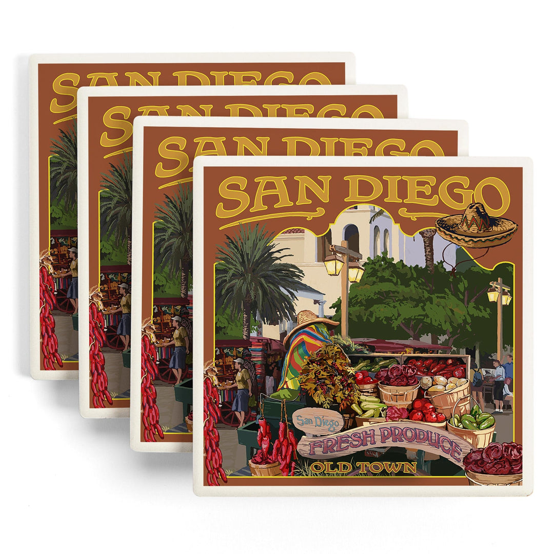 San Diego, California, Old Town, Coasters Coasters Lantern Press 