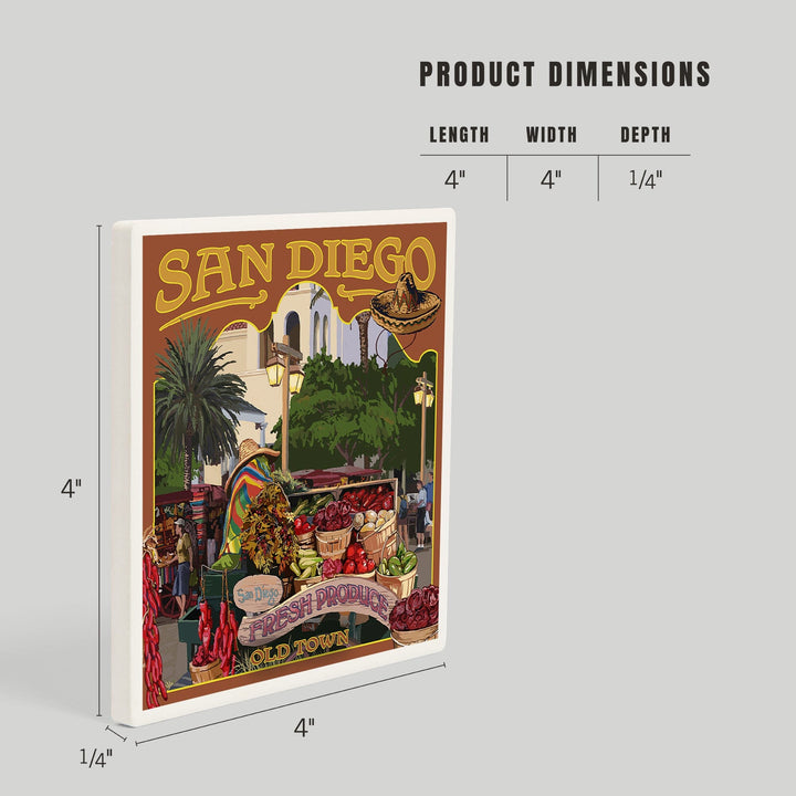 San Diego, California, Old Town, Coasters Coasters Lantern Press 