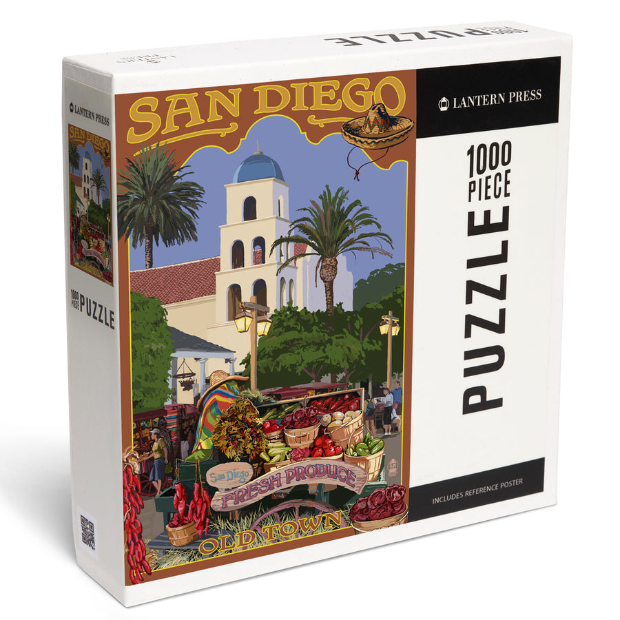 San Diego, California, Old Town, Jigsaw Puzzle Puzzle Lantern Press 