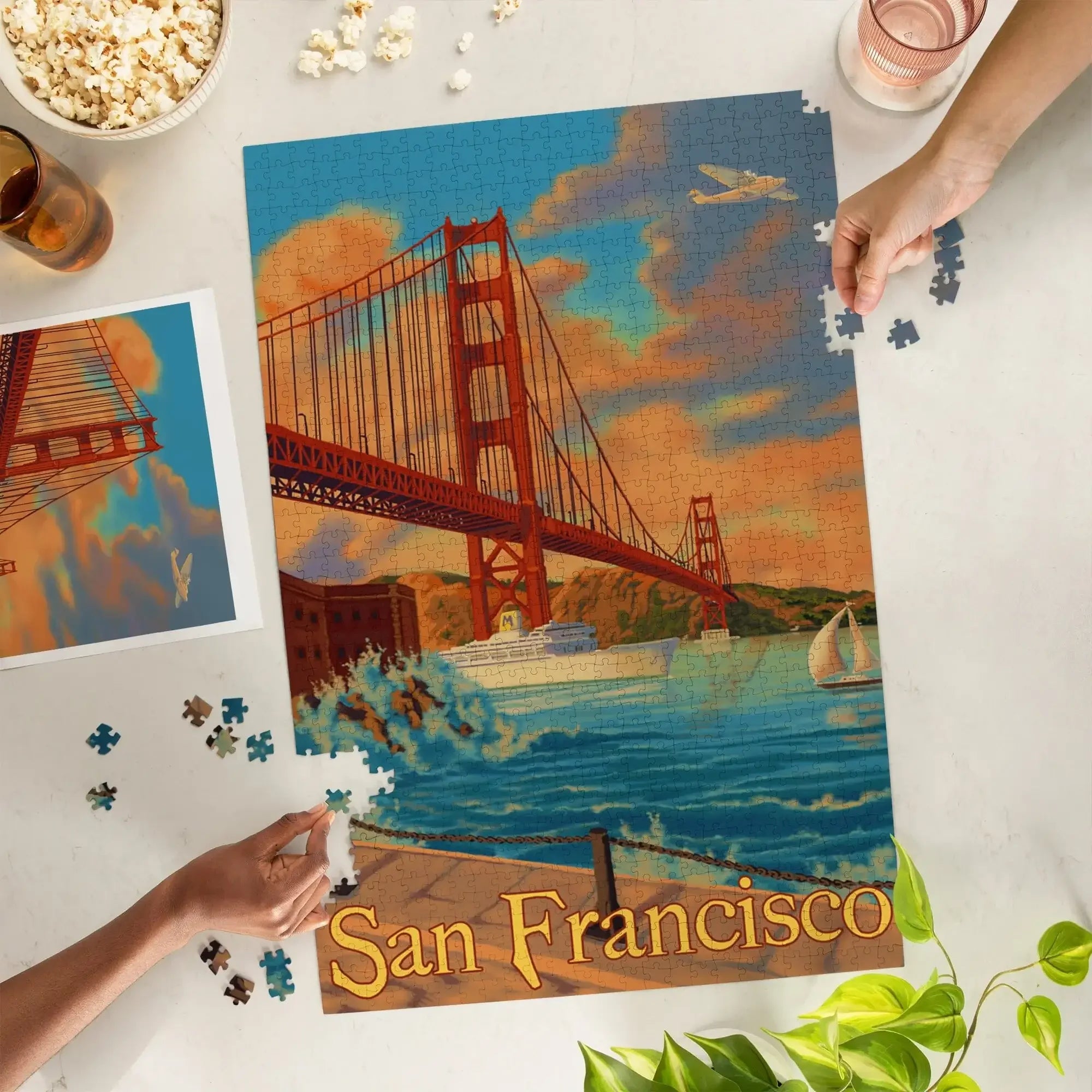 San Francisco, California, Golden Gate Bridge, 1000 piece jigsaw