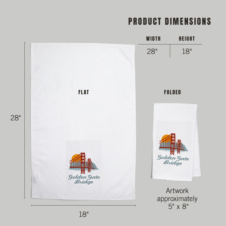 San Francisco, California, Retro Skyline, Golden Gate Bridge, Contour, Jigsaw Puzzle Kitchen Lantern Press 