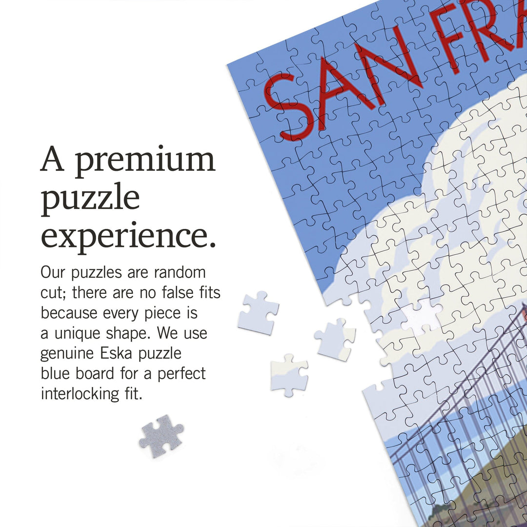 San Francisco, California, Sailboat Race, Jigsaw Puzzle Puzzle Lantern Press 