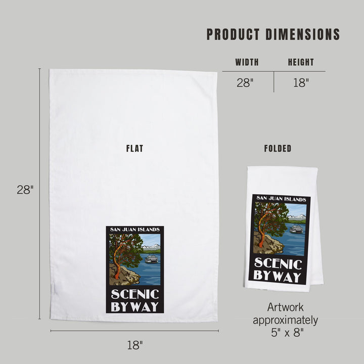 San Juan Islands Scenic Byway, Washington, Official Logo, Jigsaw Puzzle Kitchen Lantern Press 