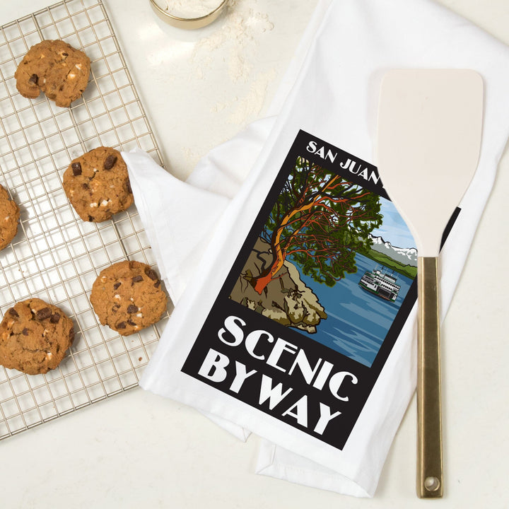 San Juan Islands Scenic Byway, Washington, Official Logo, Jigsaw Puzzle Kitchen Lantern Press 