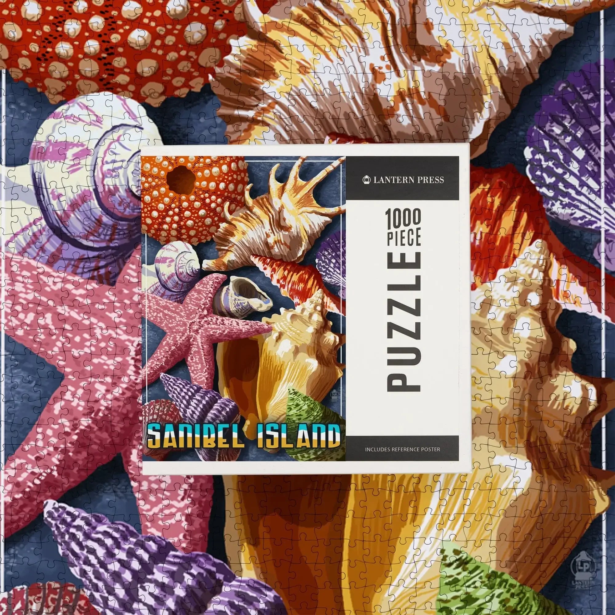 Sanibel Island, Florida, Shell Montage, 1000 piece jigsaw puzzle