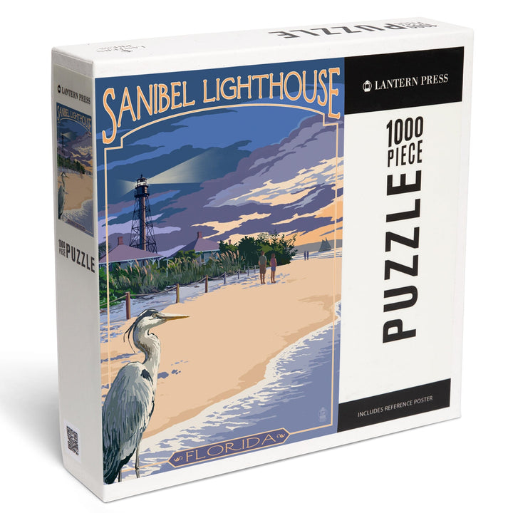 Sanibel Lighthouse, Florida, Jigsaw Puzzle Puzzle Lantern Press 