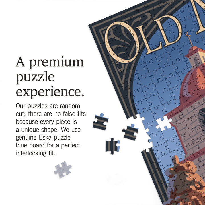 Santa Barbara, California, Old Mission, Jigsaw Puzzle Puzzle Lantern Press 