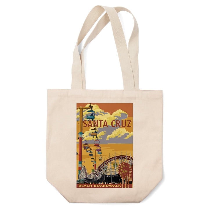 Santa Cruz, California, Beach Boardwalk, Tote Bag Totes Lantern Press 