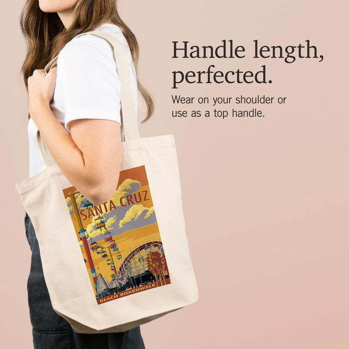 Santa Cruz, California, Beach Boardwalk, Tote Bag Totes Lantern Press 