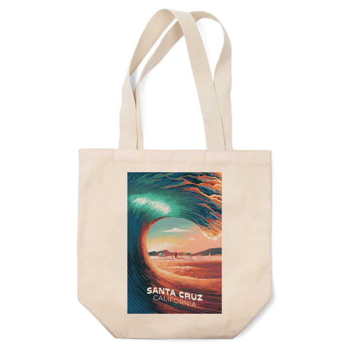 Santa Cruz, California, Epic Wave, Tote Bag Totes Lantern Press 