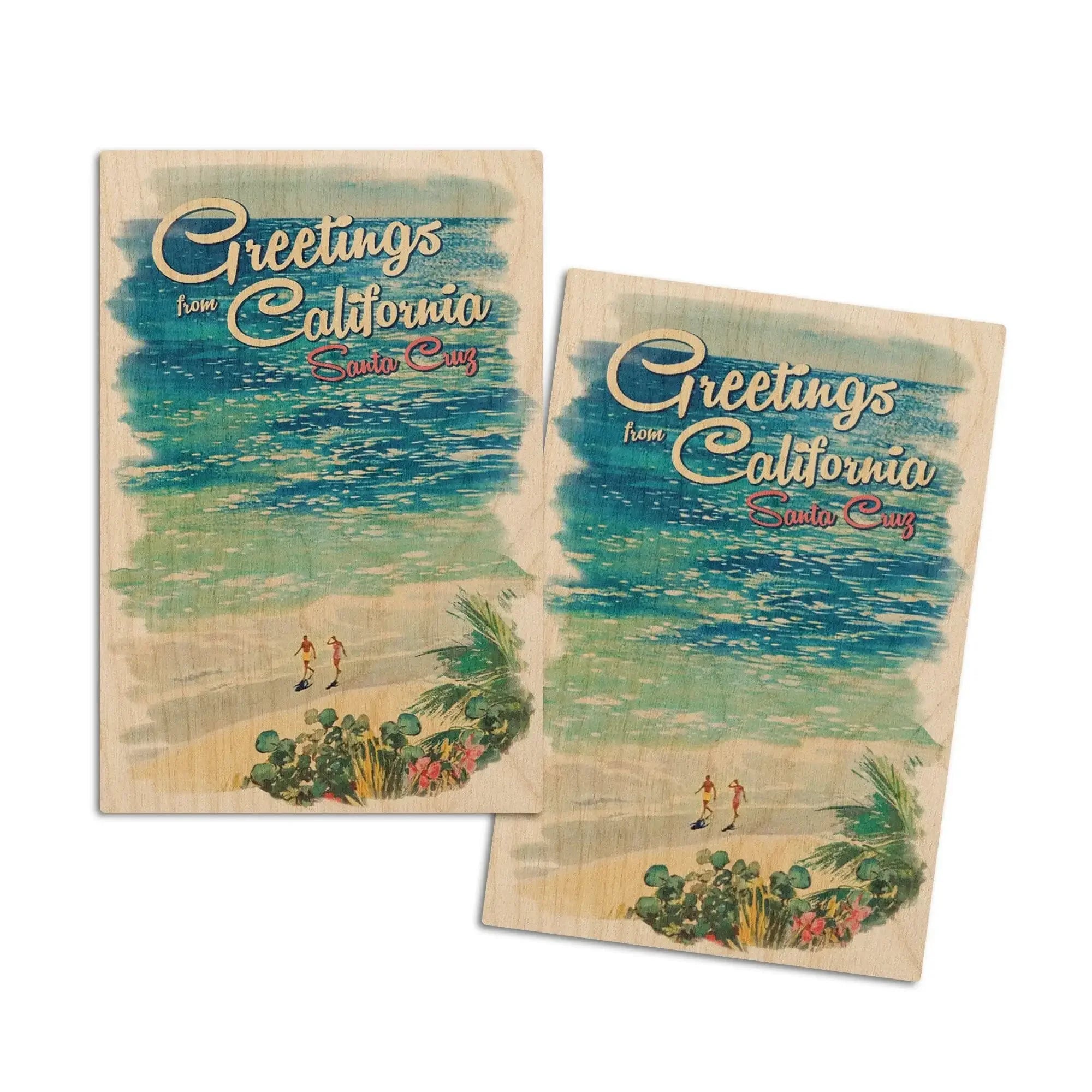 Santa Cruz, California, Greetings from California, Beach Scene