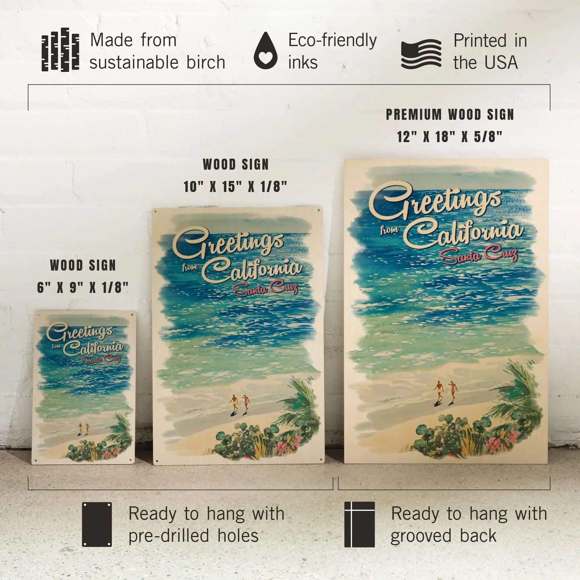 Santa Cruz, California, Greetings from California, Beach Scene