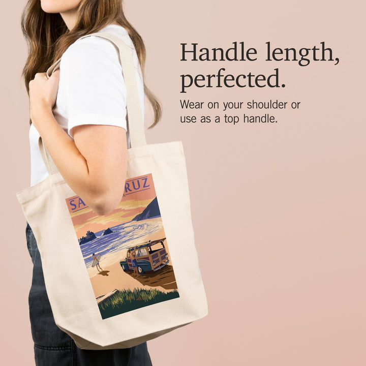 Santa Cruz, California, Woody on Beach, Tote Bag Totes Lantern Press 