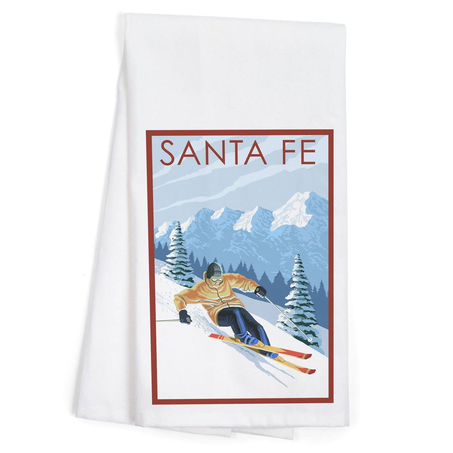Santa Fe, New Mexico, Downhill Skier, Jigsaw Puzzle Kitchen Lantern Press 