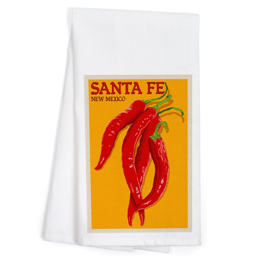 Santa Fe, New Mexico, Red Chiles, Letterpress, Jigsaw Puzzle Kitchen Lantern Press 