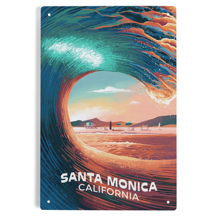 Santa Monica, California, Epic Wave, Metal Signs Metal Lantern Press 